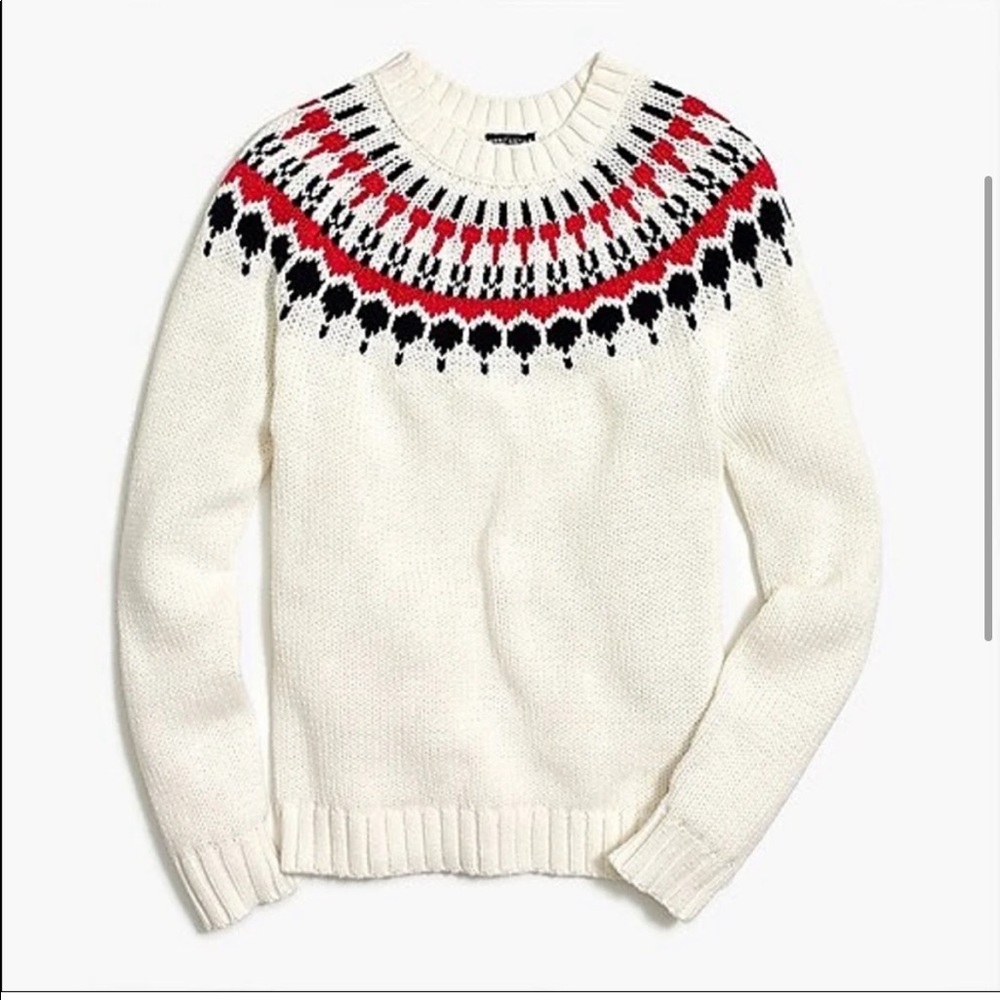 LIKE NEW FAIR ISLE JCREW SWEATER